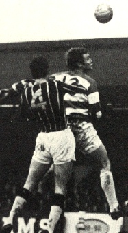 Rodney Marsh challenging for a high ball